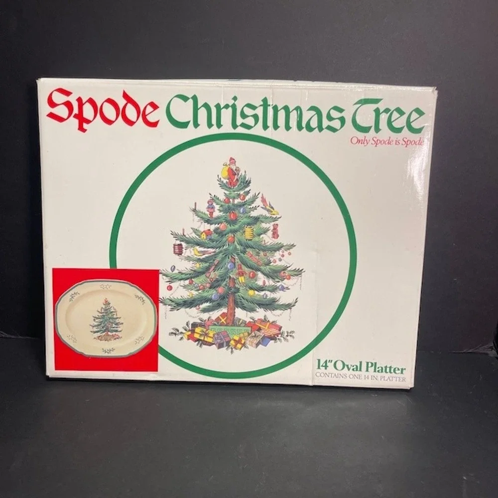 Vintage Spode Christmas Tree 14